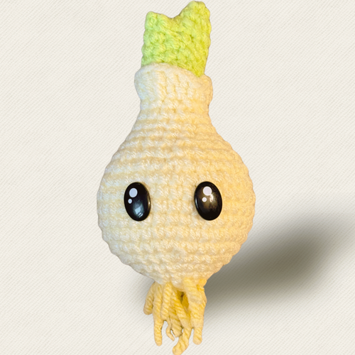 Corbin the Onion Chunkle Chunk cat toy by Chunkle and Puff, a woven botanical cat enrichment toy infused with Miracle Nip for scent-driven independent play.